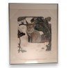 Engraving entitled ‘La renarde’, signed by Robert HAINARD