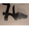 Engraving entitled ‘La renarde’, signed by Robert HAINARD