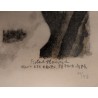 Engraving entitled ‘La renarde’, signed by Robert HAINARD