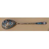 Suite de 6 cuillères en argent cloisonné russe