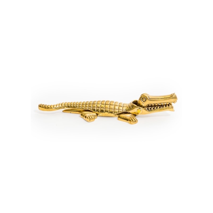 Casse-noix Crocodile en laiton