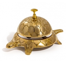 Cloche de table Tortue en laiton