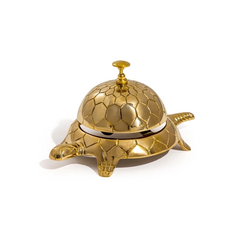 Cloche de table Tortue en laiton