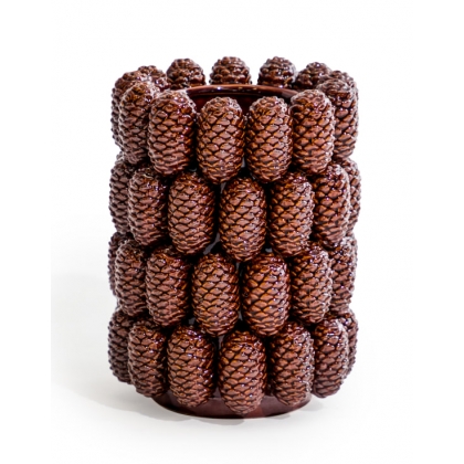 Vase \"Pommes de pin\" en céramique