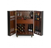 Bar Soho Steamer en cuir noir