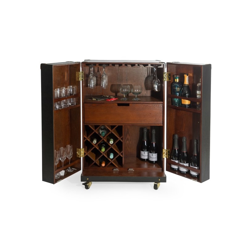 Bar Soho Steamer en cuir noir
