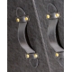 Bar Soho Steamer en cuir noir