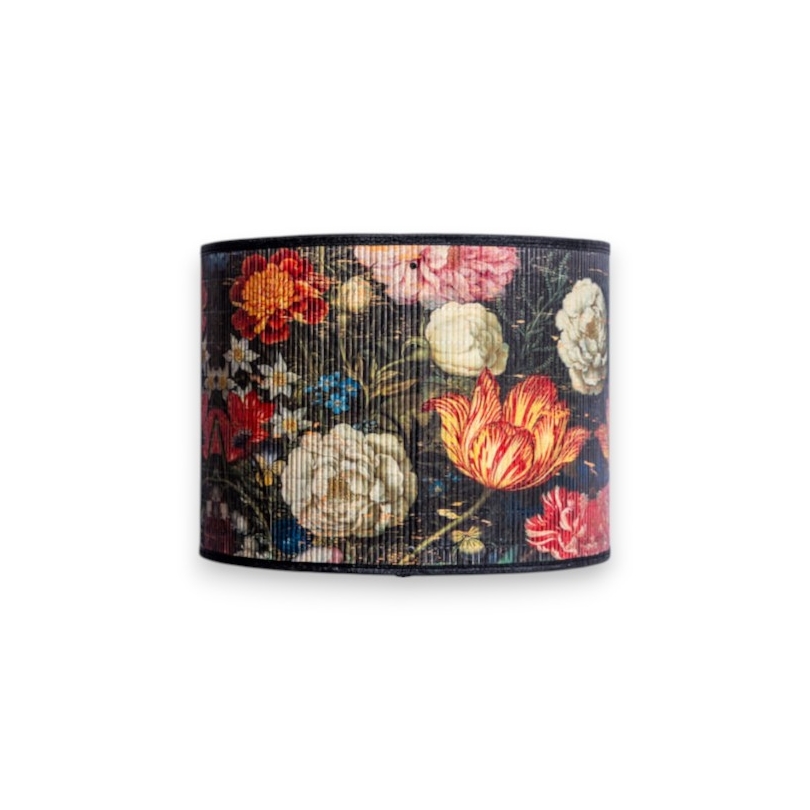 Abat-jour Floral en bambou imprimé