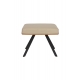 Tabouret Frie, coque en bois et simili-cuir beige