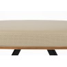 Tabouret Frie, coque en bois et simili-cuir beige