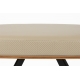 Tabouret Frie, coque en bois et simili-cuir beige