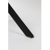 Tabouret Frie, coque en bois et simili-cuir beige