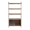 Rise shelf in walnut finish