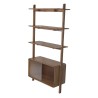 Rise shelf in walnut finish