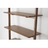 Rise shelf in walnut finish