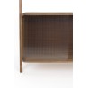 Rise shelf in walnut finish