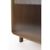 Rise shelf in walnut finish