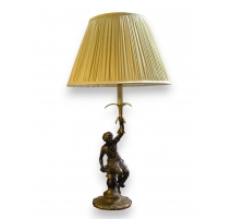 Lampe "Homme au turban", en bronze.