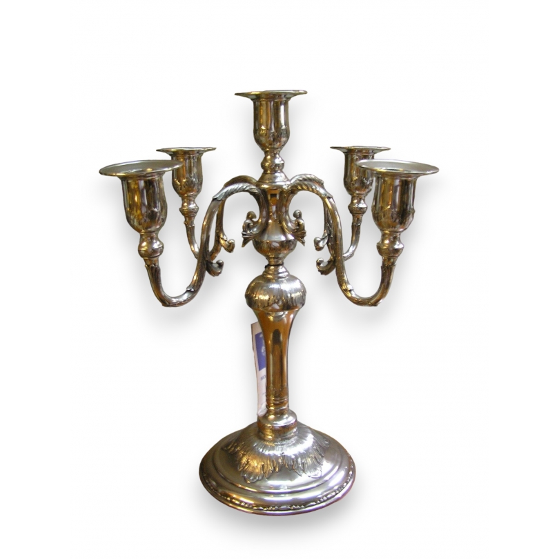 Regency-style candlestick in polished pewter from  Moinat SA  - Antiques and home décor