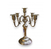 Chandelier Regency style pewter polished