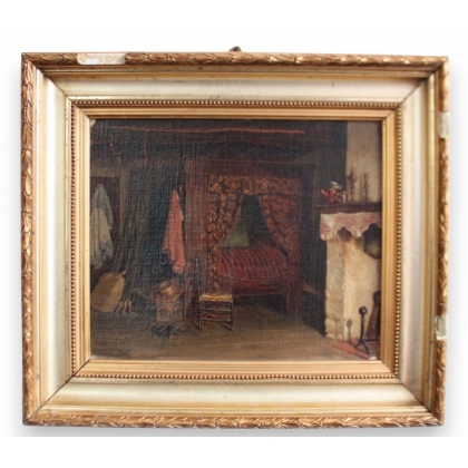 Tableau \"Intérieur paysan\"