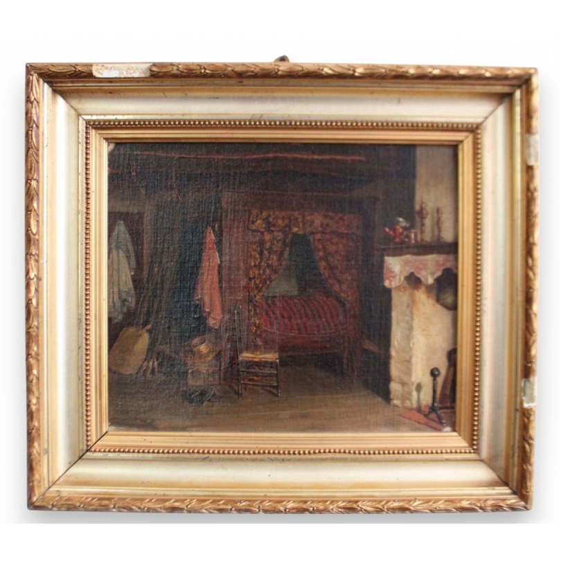 Tableau \"Intérieur paysan\"