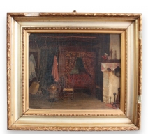 Tableau "Intérieur paysan"