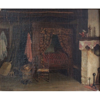 Tableau \"Intérieur paysan\"