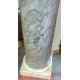 Monumentale colonne en marbre gris et blanc