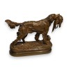 Bronze "Épagneul au faisan" signé J. MOIGNIEZ