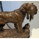 Bronze "Épagneul au faisan" signé J. MOIGNIEZ