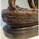 Bronze "Épagneul au faisan" signé J. MOIGNIEZ