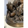 Bronze \"Chasse à la perdrix\" signé P.J. MENE