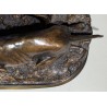 Bronze \"Chasse à la perdrix\" signé P.J. MENE
