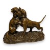 Bronze "Pointers et lapin" signé CARTIER
