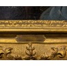 Paire de tableaux \"Scène d\'intérieur\"