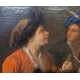 Paire de tableaux "Scène d'intérieur"