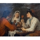 Paire de tableaux "Scène d'intérieur"
