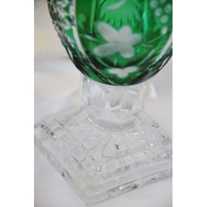  Vase en cristal vert "Raisins" sur  Moinat SA  - Antiquités décoration