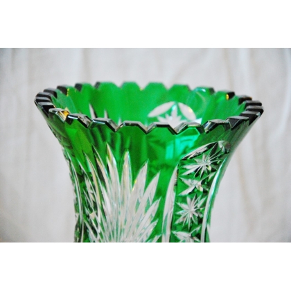  Vase en cristal vert "Raisins" sur  Moinat SA  - Antiquités décoration