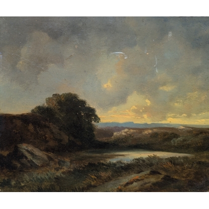 Tableau \"Etang\" attribué à DIDAY