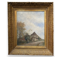 Tableau "Chateau d'Aïre" signé H. DUVOISIN 1905