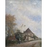 Tableau \"Chateau d\'Aïre\" signé H. DUVOISIN 1905