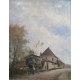Tableau "Chateau d'Aïre" signé H. DUVOISIN 1905