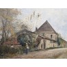 Tableau \"Chateau d\'Aïre\" signé H. DUVOISIN 1905