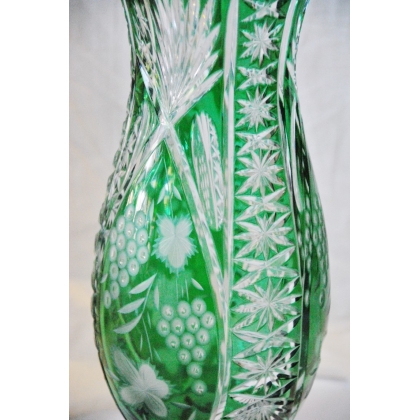  Vase en cristal vert "Raisins" sur  Moinat SA  - Antiquités décoration