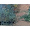 Tableau \"Bord de la Meuse\" signé VUFFREY