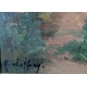 Tableau "Bord de la Meuse" signé VUFFREY