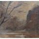 Tableau "Soir au bord du Rhône" signé HORNUNG