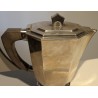 Cafetière Art-Déco en métal argenté par QUIST